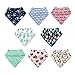 Premium Bandana Bibs for Boys Extra Soft - 8-Pack Baby Boy Drool Bib for Drooling and Teething, Natural Cotton, Hypoallergenic, Organic, Super Absorbent, Bandanas for Infant Boys Girls Toddler, Unisex