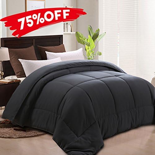MEROUS Twin Comforter - Soft Quilted Down Alternative Duvet Insert with Corner Tabs,Summer Fluffy Reversible Hotel Collection Comforter - Gray,64x88 inch