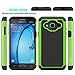 OEAGO Samsung Galaxy J3 6 (2016) Case, Galaxy J3 V J3V Case, Galaxy Sky Case, Galaxy Amp Prime Case, Galaxy Express Prime Case, Galaxy Sol Case, Shock-Absorption Dual Layer Protective Cover - Green