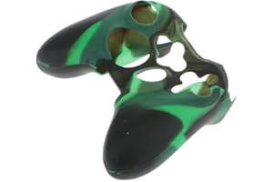 Tiuimk Silicone Protective Skin Case for Xbox 360 Game Controller - Greenblack