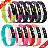 Maledan Replacement Accessories Bands for Fitbit Alta/Alta HR and Fitbit Ace, Classic Sport Wristbands Band for Fitbit Alta HR, Fitbit Alta and Fitbit Ace, 12-Pack, Small
