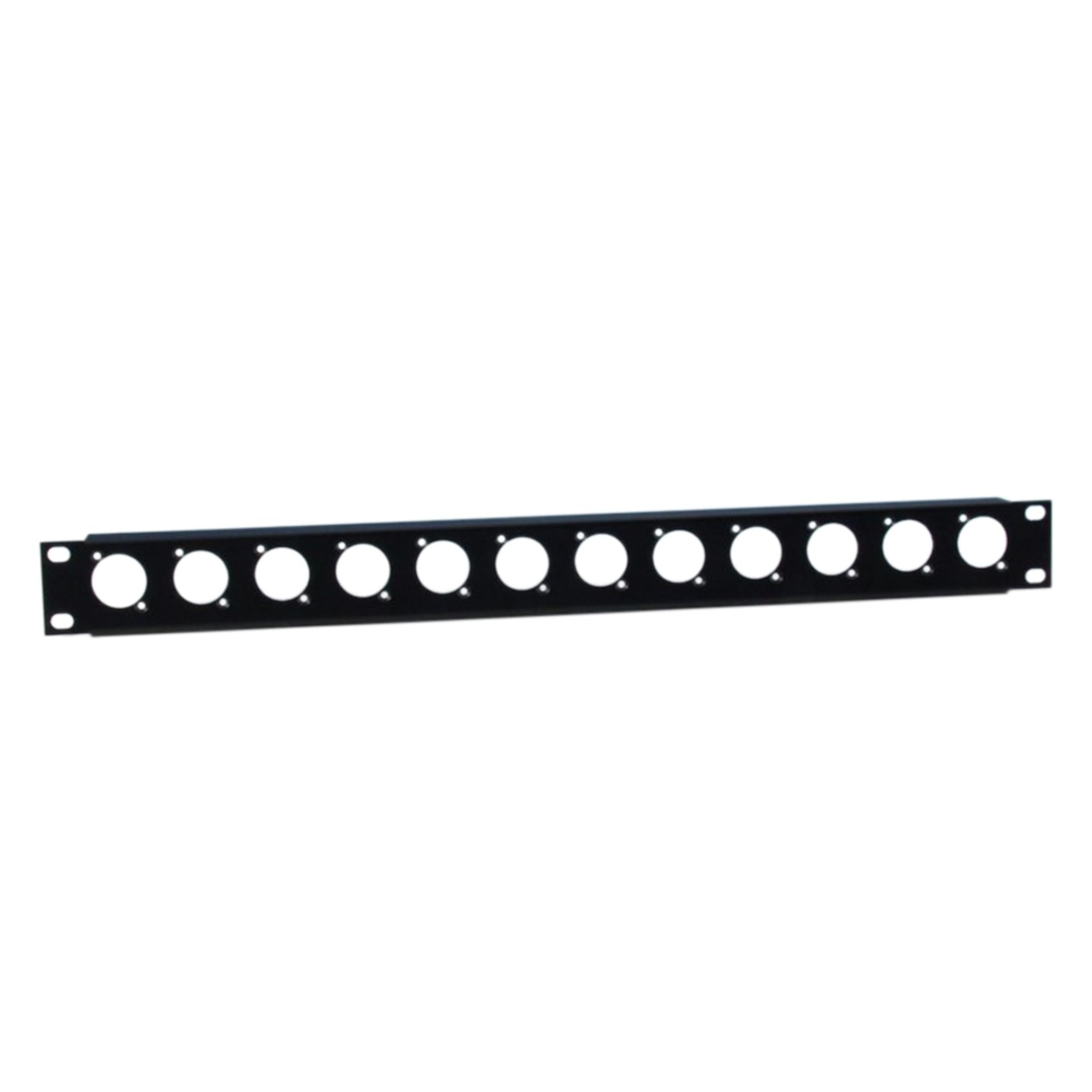 Adam Hall U-Shaped Rack Panel 1 U Steel for 12 XLR