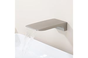 SevenGelok Waterfall Tub Spout Bathtub Spout for Bathtub Faucet SUS304 Stainless Steel & Solid Brass Bathroom Tub Faucet Repl