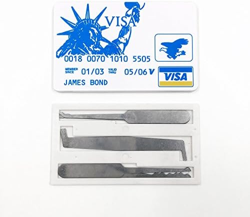 5 pieces set Hardware Multitools for Training Practice Lock Statue of Liberty Credit Card