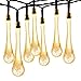 Solar String lights, Oak Leaf Waterproof 20ft 30 LED Outdoor Decorative Garden Crystal Fairy Lights(Warm White)