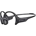 mojawa HaptiFit Terra Advanced Smart Sports Wearable, Open Ear Bluetooth Bone Conduction Headphones with Mic and 32GB MP3, Waterproof Wireless Earphones for Workouts, Swimming and Running, Black