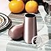 Sangyn 6 Pack Stemless Champagne Flutes Double-insulated Wine Tumbler with Lids 6 OZ Stainless Steel Unbreakable Cocktail Cups for Coffee Wine Glass,Rose Gold