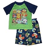 Pokemon Boxes Boys Shorts Pajamas 6-12