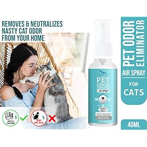 Clean Air Cat Odor Eliminating Air Spray for Pets Antiallergic – 40 ml