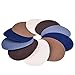 eBoot 5 Colors 10 Pieces Iron on Patches 5 by 3.9 Inch Denim Iron on Patches Iron-on Repair Kit
