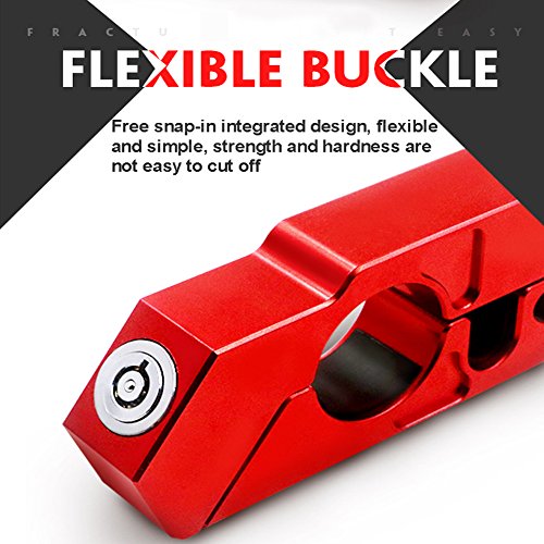 CNC Aluminum Alloy Motorcycle Lock,Universal Handle Lock Secure your Motorbike, Bike, Scooter, Moped - Anti-theft Only Takes 5 Seconds(1 pound)