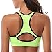 Mirity Women Racerback Sports Bras(Pack of 4) - High Impact Workout Gym Activewear Bra Colors Black, Blue,Green, Pink, Size L