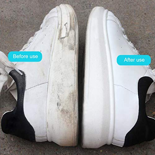 Monllack 100ML Portable Size Magic Refreshed White Shoe Cleaner Cream Professional Shoes Clean Decontamination Supplies Tools