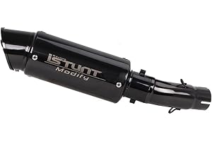 YOSAYUSA Motorcycle Exhaust Pipe Silencer Slip on Muffler System for KAWASAKI Ninja 400 Z400 EX400 2017 2018 2019 2020 2021 2022 2023