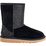 UGG Big Kids Classic Short Serein Boot Black Size 6 M US Big Kid