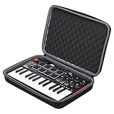 XANAD Hard Case for Akai Professional Fire or MPK Mini MKII or MPK Mini Play Keyboard - Storage Travel Carrying Protective Bag