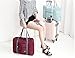 H&N Fashion Trip Organized Zipper Waterproof Tote Handbag Travel Bag with High Capacity Foldable Storage Duffle Bag Wine