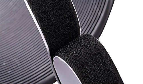 Vkey 3/4 inch Self Adhesive Fastener 12M Rolls Hook Loop Tape Sticky Back Tape Black … - Thumbnail 3