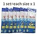DAOUD Sabiki Rig Assorted 16 Packs Freshwater/Saltwater Sea Fishing Rigs, Bait Rigs with Ball Bearing Swivel for Bass Trout Walleye Red Fish