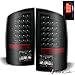 For 2007-2008 Ram 1500, 2007-2009 2/3500 Darkside Black Smoked LED Tail Lights Brake Pair Left+Right