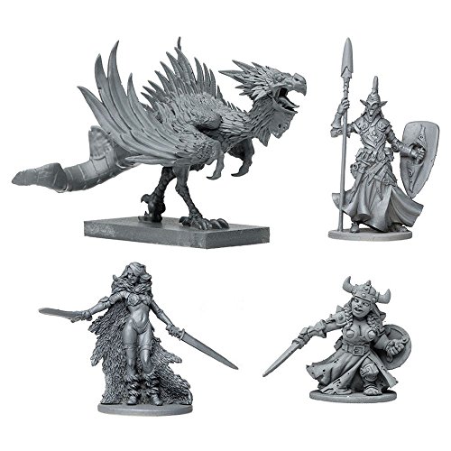 CMON Massive Darkness: Heroes & Monsters Set: Noble Warriors Vs. the Cockatrix Board Games
