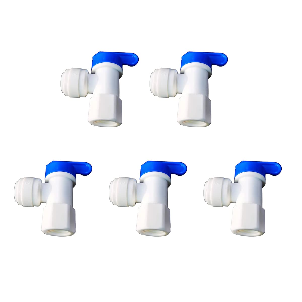 Photo 1 of YZMSZ Acetal Copolymer RO Water Storage Tank Ball Valve,3/8 inch O.D. Tubing x 3/8 inch Female Speedfit Shut Off Valve,Quick Push to Connect Plastic Plumbing Fitting Push Fit (pack of 5)