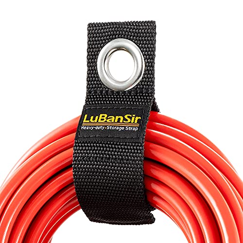 LuBanSir 9 Pack Extension Cord Holder, 10" Hook and Loop Heavy Duty