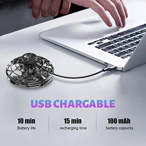 Flynova GOOLY Flying Toy Stress Relief UFO DroneToys Hand Operated Drone Finger Control Drone Free Flight Paths Creative Educational Toy Ideal for Children,Adult,Elderly,Group,Indoor,Outdoor - Thumbnail 4