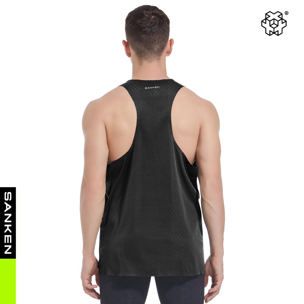 Sanken Men's Seamless Running Tank Tops Ultra