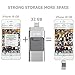 USB Flash Drives for iPhone 32GB Pen-Drive Memory Storage, G-TING Jump Drive Lightning Memory Stick External Storage, Memory Expansion for Apple IOS Android Computers(Silver)