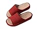 Bronze Times (TM) Unisex Cozy Tatami Indoor Cotton Flax House Slippers (Red),9M US