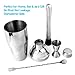 Cocktail Shaker Set by STONEKAE:24 oz Stainless Steel Cocktail Shaker with Strianer,Jigger,Muddler, Mixing Spoon,2 Pourers, Professional Kit Gift