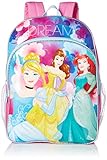 Disney Little Girls Princess Dare To Dream 16 Inch Backpack, Pink/Blue, One Size