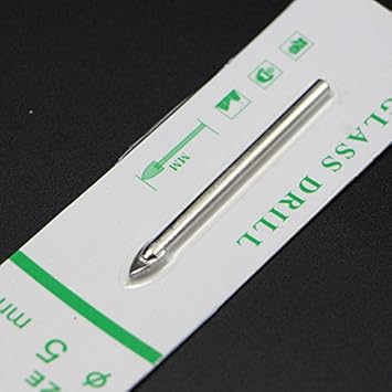 Generic 10Pcs/lot 5mm Glass Drill Bits Hole Saws Drilling Accessories for Hard Brittle Ceramic Materials be Used on Ordinary Hammer