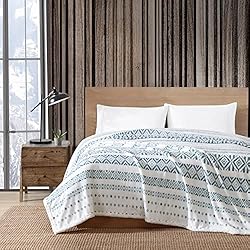 Eddie Bauer - Twin Blanket, Reversible Fleece