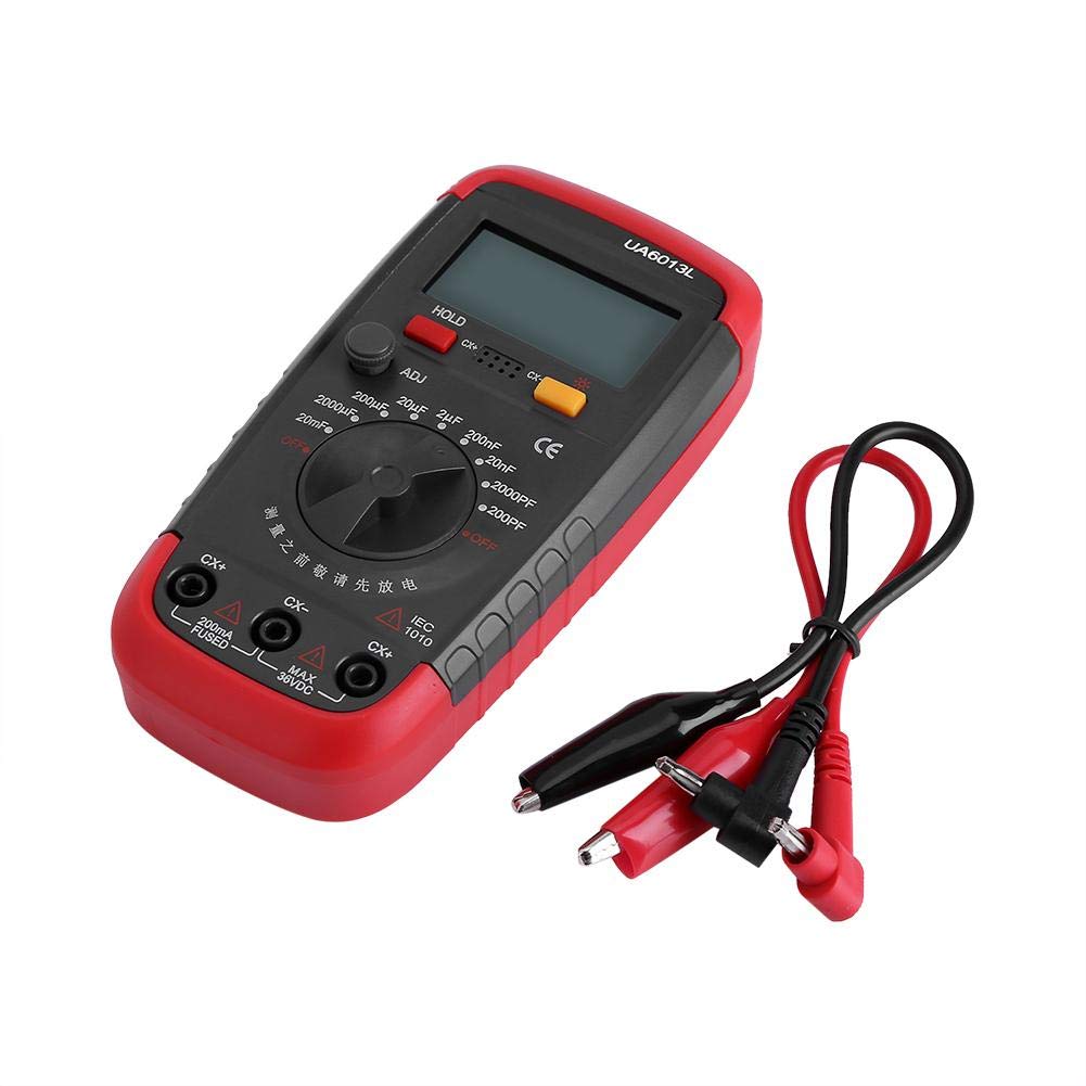 Capacitor Tester Meter, Professional Digital Battery Powered Capacitan