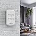 KING-LINK Multi Outlets, 6 Wall-Mount AC Outlets Surge Protector with Dual USB Charging Ports 3.1 Amp Adapter Plug, ETL Listed