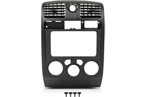 G-PLUS Radio Dash Bezel Trim Panel Compatible with Chevy Colorado GMC Canyon 2004-2012 Black