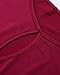 BIUBIU Women's Cold Shoulder Bodycon Bandage Club Party Midi Dress Wine Red XL
