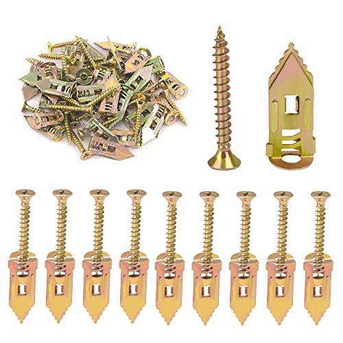 Self Drilling Drywall Anchors and Screws Kit, CJBIN 220Pcs Carbon Steel