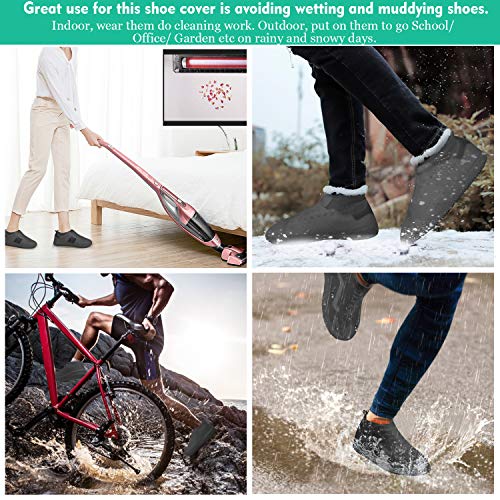 image for AOTIBESO Waterproof Shoe Covers, Shoes Protectors Reusable Rainproof S