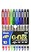 BAZIC 10 Color G-Flex Dazzle Oil-Gel Ink Pen with Cushion Grip (17070)