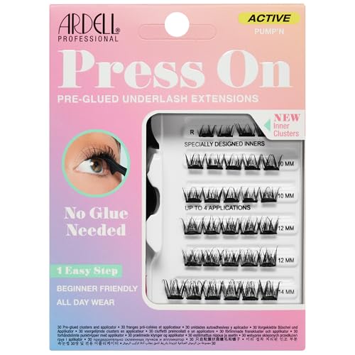 Ardell Active Press On Preglued Underlash Clusters - Pump'n, 1-Pack