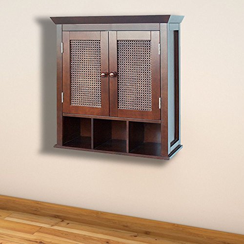 Rustic Bathroom Medicine Cabinet Jasper Elegantly Crafted from Durable Fibreboard the Two-Door Wall Design Is Perfect for Storing Bathroom Towels Rich Espresso Finish Crafted from Durable Mdf - Thumbnail 2