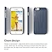 iPhone 6S Case, elago® [Outift Matrix][Jean Indigo/Royal Blue] - [Premium Hybrid Construction][Brushed Aluminum][Spark Design Award] - for iPhone 6/6S
