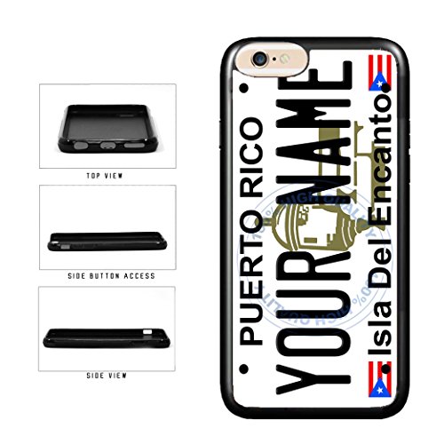 BleuReign(TM) Personalized Custom Name Puerto Rico State License Plate TPU RUBBER SILICONE Phone Case Back Cover For Apple iPhone 6 Plus and iPhone 6s Plus (5.5 Inches Screen) - Thumbnail 6