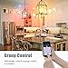 LOHAS Smart E12 LED Bulbs Candelabra Base, WiFi Control Light, Multicolored LED, Dimmable RGB Warm White Candle Light Bulb Decorative, Smart Chandelier Lighting(Pack of 2)