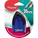 Maped Tonic 2-Hole Pencil Sharpener with Metal Insert, 2-1/2 x 1 Inches, Assorted Colors