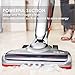 Deik Cordless Vacuum, Stick Vacuum Cleaner with Long Lasting Rechargeable Battery and LED Brush, Lightweight Handheld Vacuum, Silver