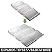 mDesign Spice Rack for Drawer - Spice Rack Extends from 20cm to 36.8cm - Spice Rack for Three Tier Drawer - Smoke Grey